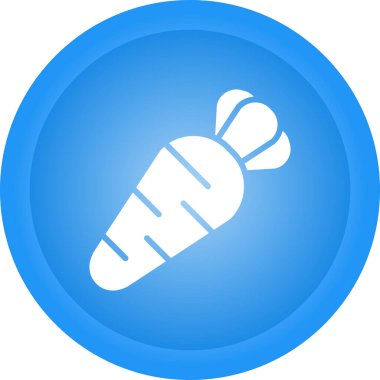 Havuç. Web simgesi basit illüstrasyon