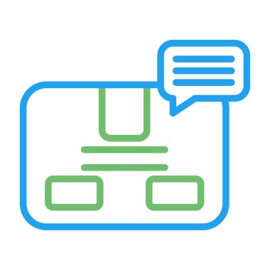 Skype sohbet simgesi, vektör illüstrasyonu