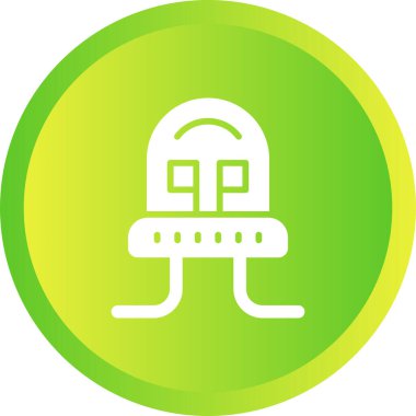 Diyot simgesi, vektör illüstrasyonu basit tasarım