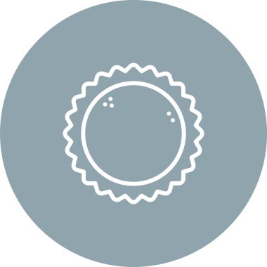 Güneş. Web simgesi basit illüstrasyon