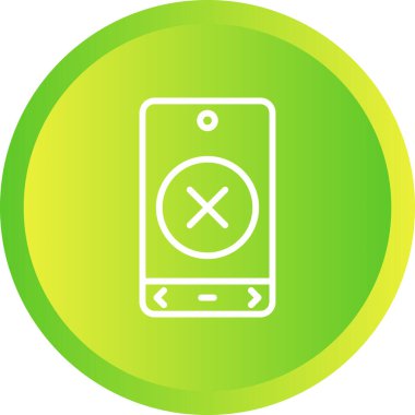 çapraz simgenin vektör illüstrasyonu 