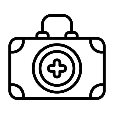 İlk yardım kiti vektör illüstrasyonu