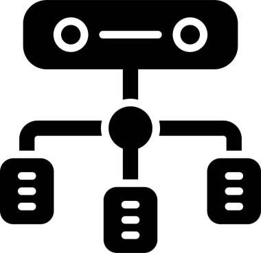 Yük dengeleyici. Web simgesi basit illüstrasyon