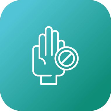 el simgesi, vektör illüstrasyonu basit tasarım