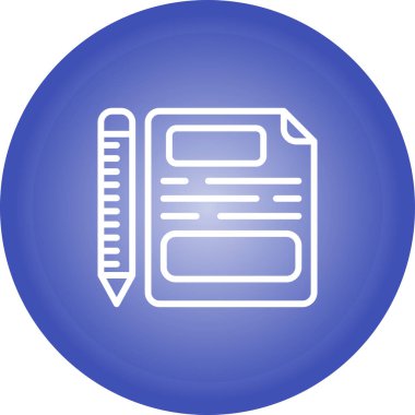 belge web simgesi vektör illüstrasyonu