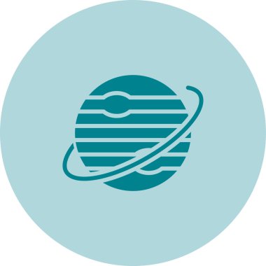 Gezegen web simgesi vektör illüstrasyonu 