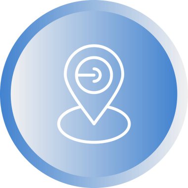 Harita Konumu Web simgesi vektör çizimi 