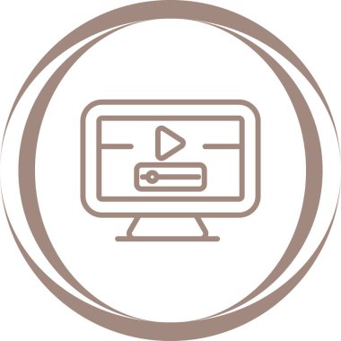 bilgisayar simgesi, vektör illüstrasyonu basit tasarım