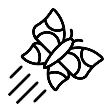 Kelebek web simgesi, vektör çizim