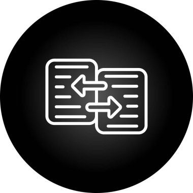 Veri Aktarımı modern simgesinin vektör çizimi