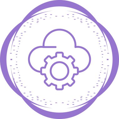 bulut web simgesi basit illüstrasyon