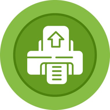 Yazıcı. Web simgesi basit illüstrasyon