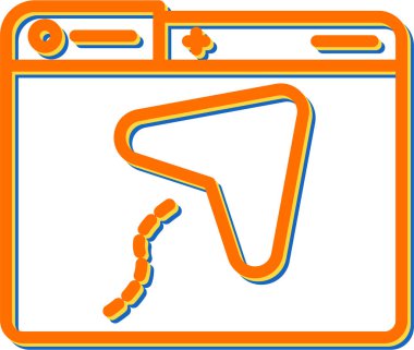 posta simgesi vektör illüstrasyonunu gönder 