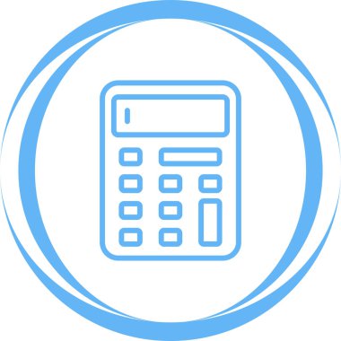 hesap makinesi web simgesi, vektör illüstrasyonu 