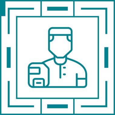 kullanıcı. Web simgesi basit illüstrasyon