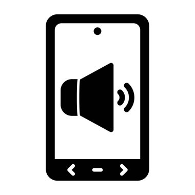 Cep telefonu çalıyor. Web simgesi basit illüstrasyon 