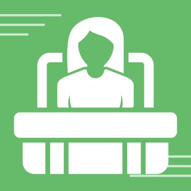 Yönetici seo modern simgesinin vektör illüstrasyonu