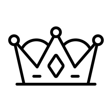 Taç web simge vektör çizim