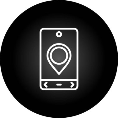 Konum simgesinin vektör illüstrasyonu