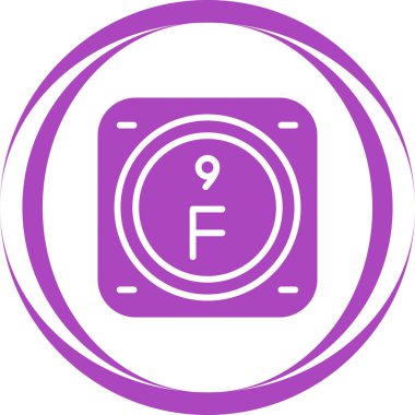 Periyodik tablo ağının kimyasal elementi basit illüstrasyon