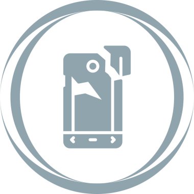 Bozuk akıllı telefonun vektör çizimi 