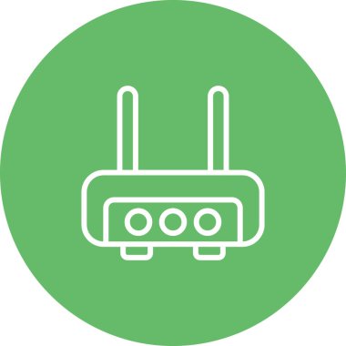 router vektör simgesi, tasarım taslağı 