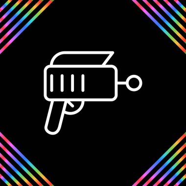 laser gun icon, vector illustration simple design clipart