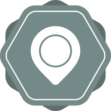 Konum belirleyici simgesinin vektör illüstrasyonu