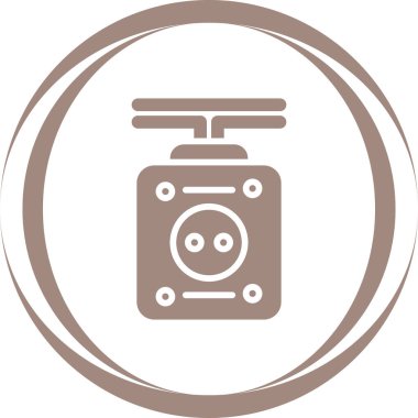 Kablo ağ simgesi basit illüstrasyon