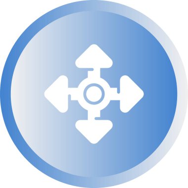 Taşınma işareti. Web simgesi basit illüstrasyon