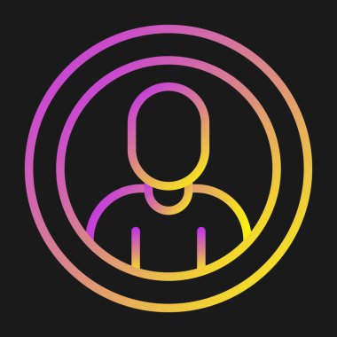 User icon, vector illustration simple design