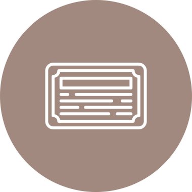 Sertifika simgesi, vektör illüstrasyonu basit tasarım