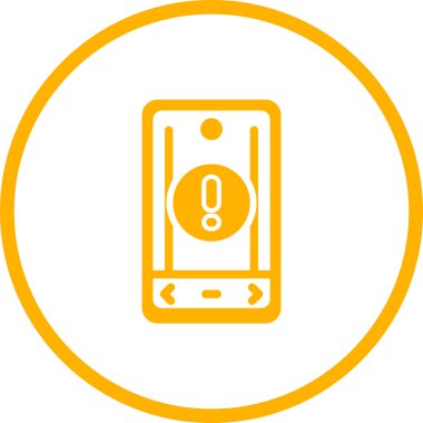 akıllı telefon simgesi, vektör illüstrasyonu basit tasarım