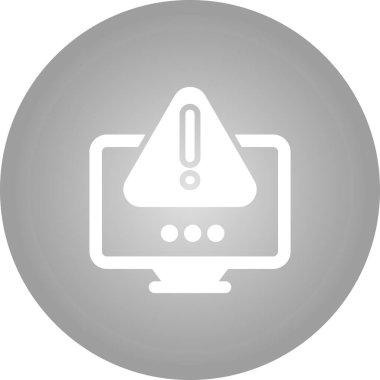 Uyarı Ağ simgesi, basit illüstrasyon