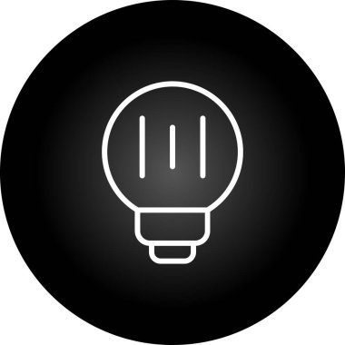  Led Ampul simgesi tasarım vektörü