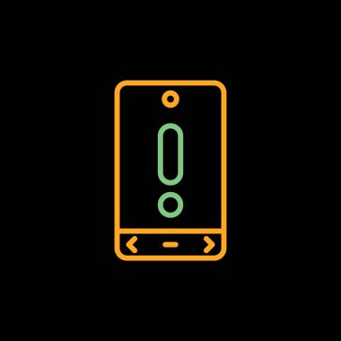 akıllı telefon simgesi, vektör illüstrasyonu basit tasarım