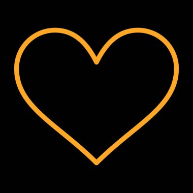 kalp simgesi, web basit illüstrasyon