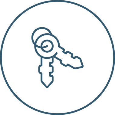 Anahtarlar. Web simgesi basit illüstrasyon