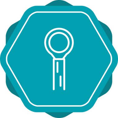 Vektör illüstrasyonu, Kablo Lugs simgesi arkaplanı         