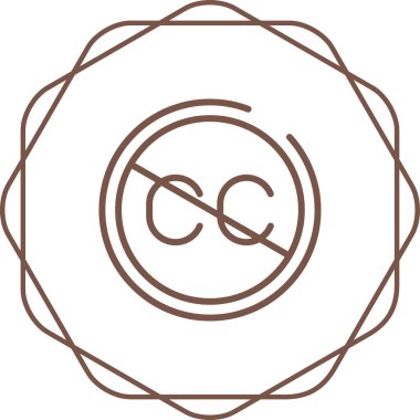 Uygulamalar ve web siteleri için kapatılan altyazı veya altyazı düz vektör simgesi