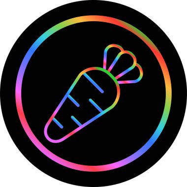 Havuç. Web simgesi basit illüstrasyon