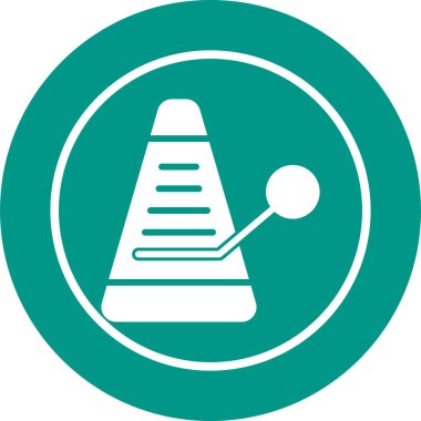 Metronom simgesinin basit çizimi