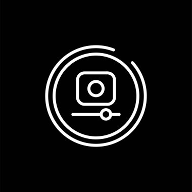 Video Kaydı Düğmesi simgesinin vektör illüstrasyonu