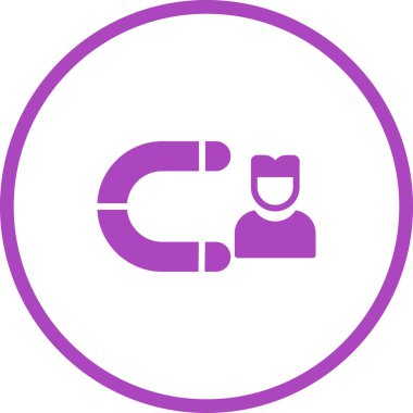 Müşteri edinme simgesi, vektör illüstrasyonu