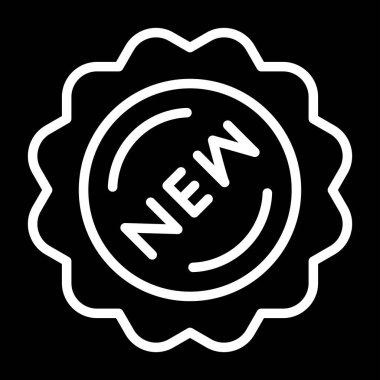 yeni etiket web simgesi vektör illüstrasyonu 