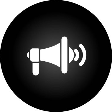 Genel Adres Sistemi Web simgesi vektör illüstrasyonu 