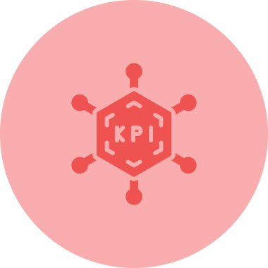 Anahtar Performans Göstergesi ikon vektör çizimi