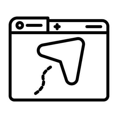 posta simgesi vektör illüstrasyonunu gönder 