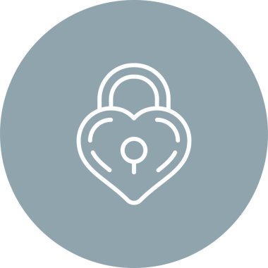 asma kilit simgesi, vektör illüstrasyonu basit tasarım