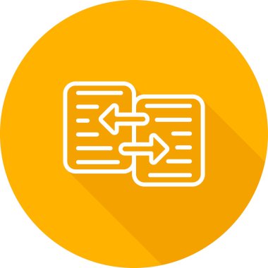 Veri Aktarımı modern simgesinin vektör çizimi